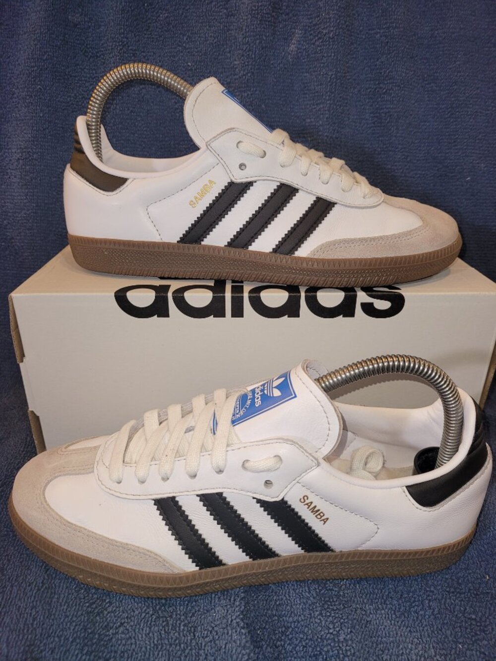 Adidas Samba OG Big Kid's Size 6 White Black Brown Gum Sneakers IE3675 (#1758)